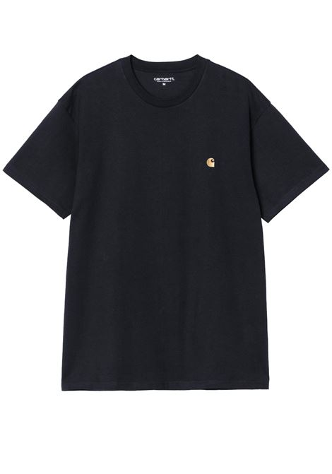 ss chase t-shirt man dark navy CARHARTT WIP | I02639100H.XX